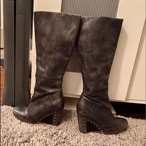 UGG Black Leather Boots